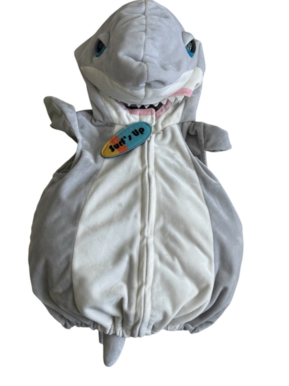 Going Wild Shark Plush Costume Gray Halloween size 6-9 months infant